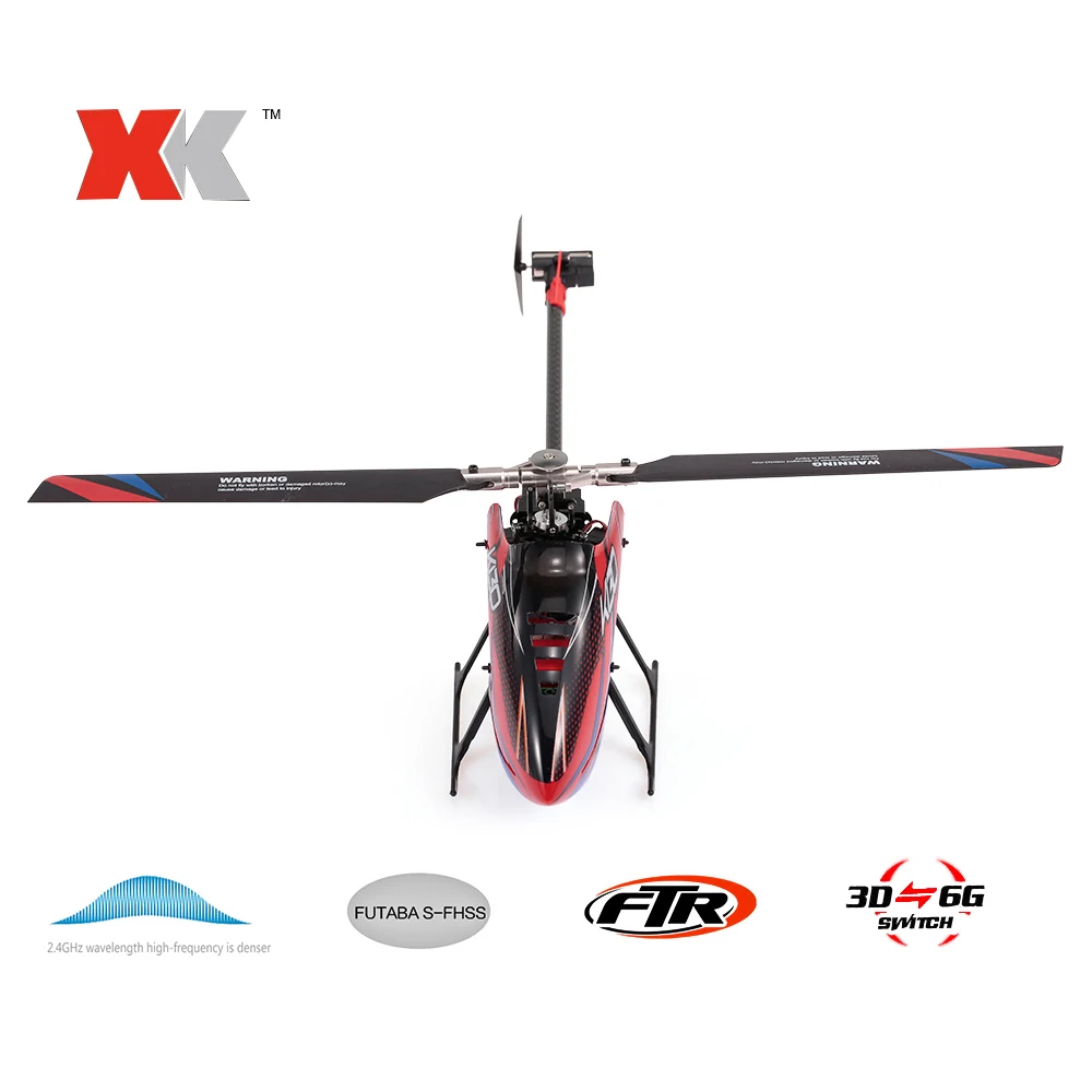 (В наличии) WLtoys XK K130 вертолет на радиоуправлении 360 дюйма g6ch Brushless 3D6G Flybarless