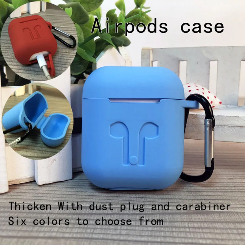 Мягкий силиконовый чехол для Airpods Air Pods противоударный утолщенный наушник
