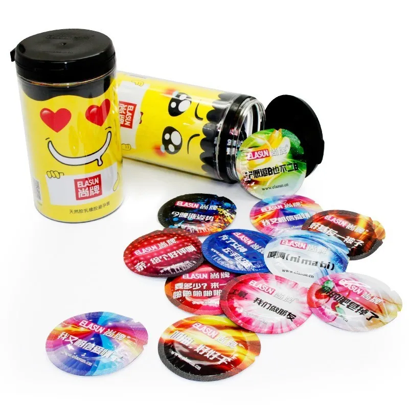Elasun 5 Types Expression Styles 24 Pieces Ultra-Thin Condoms Cute Yellow Man Fragrance Thailand Natural Rubber Latex | Красота и