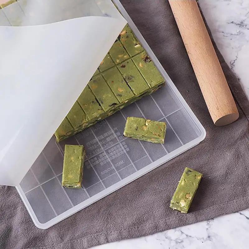DIY Инструменты для выпечки резка Скалка конфеты ручной работы Nougat Лоток Плесень