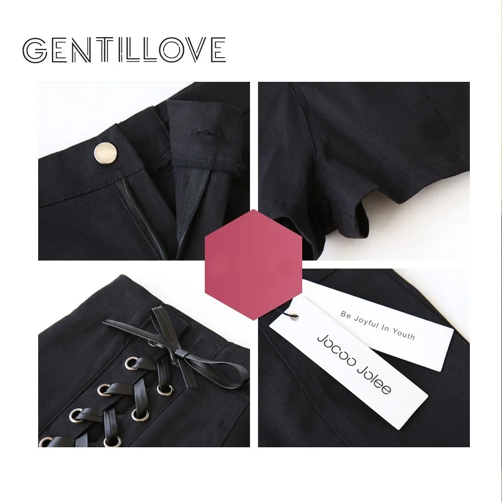 Шорты Gentillove женские рваные из денима пикантные короткие джинсовые с завышенной