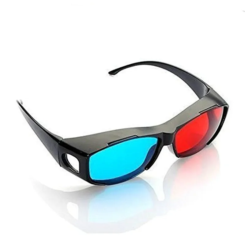 Новые универсальные красные синие 3D очки Anaglyph в рамке для игры Стерео фильм