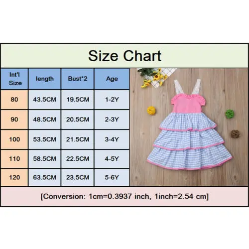 2018 New Flower Girl Summer Princess Dress Kid Baby Party Wedding Sleeveless Lace Strap Backless Layered Dresses Clothes 1-6T | Детская