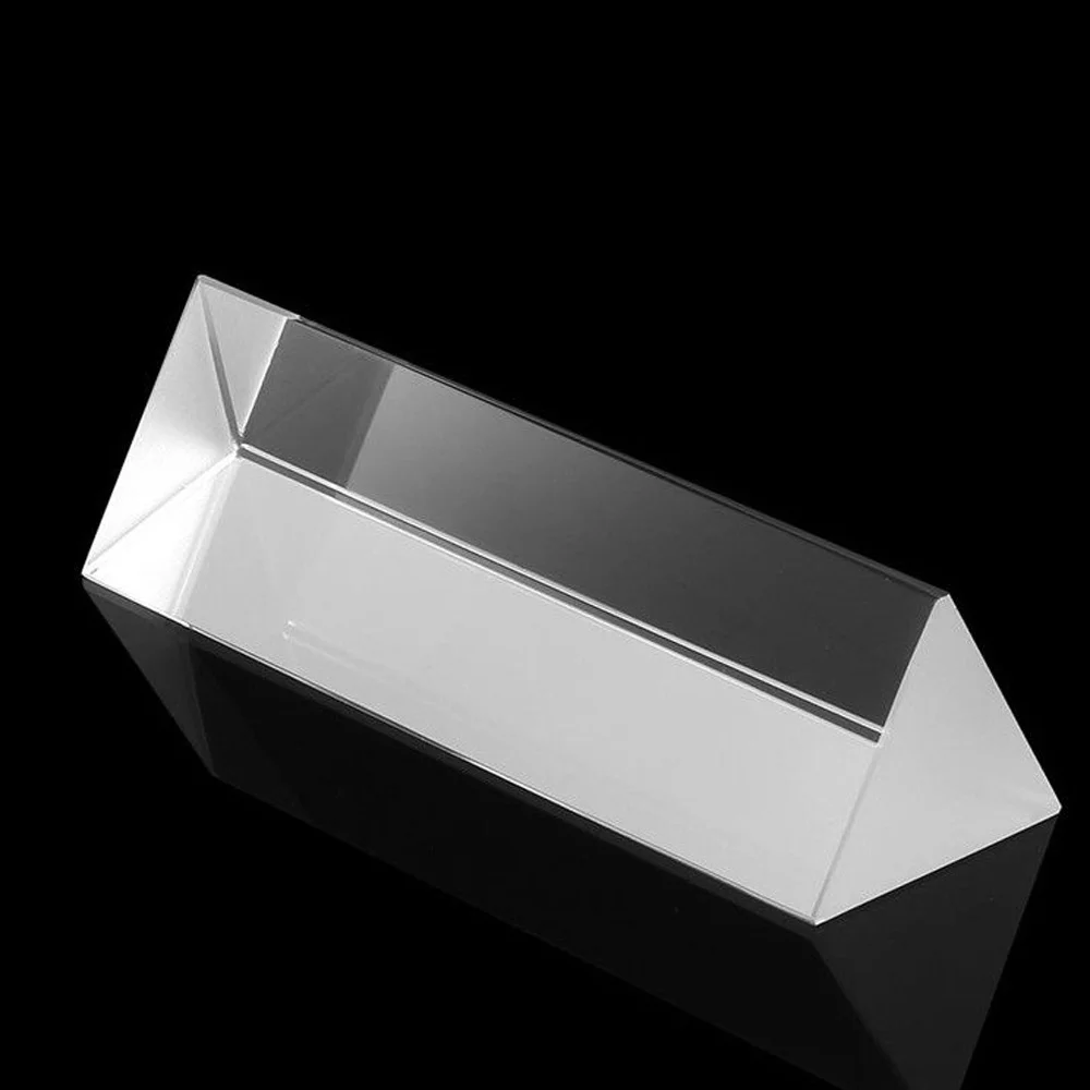 Стеклянная треугольная Тройная призма для фотосъемки обучающая физика