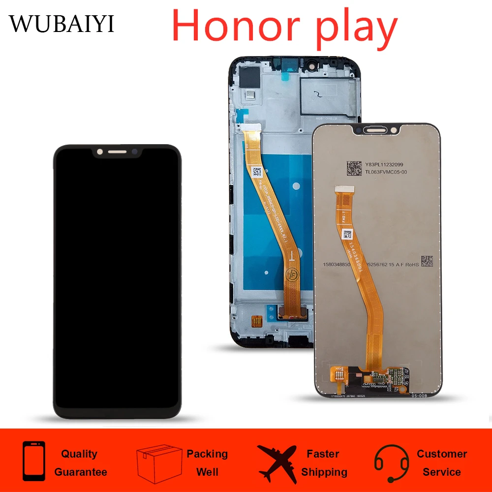 Для Huawei Honor Play COR L29 ЖК дисплей кодирующий преобразователь сенсорного экрана в