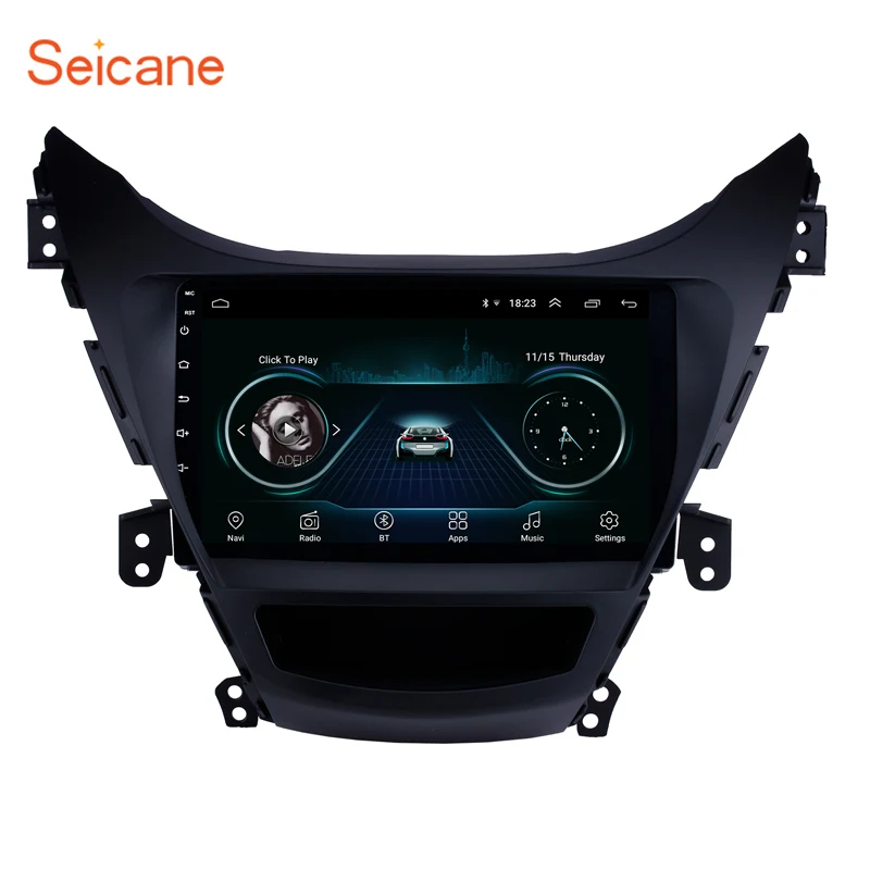 Seicane Автомобильный GPS 9 &quotHD Android8.1 стерео Bluetooth навигация для Hyundai Elantra 2011 2012 2013 с