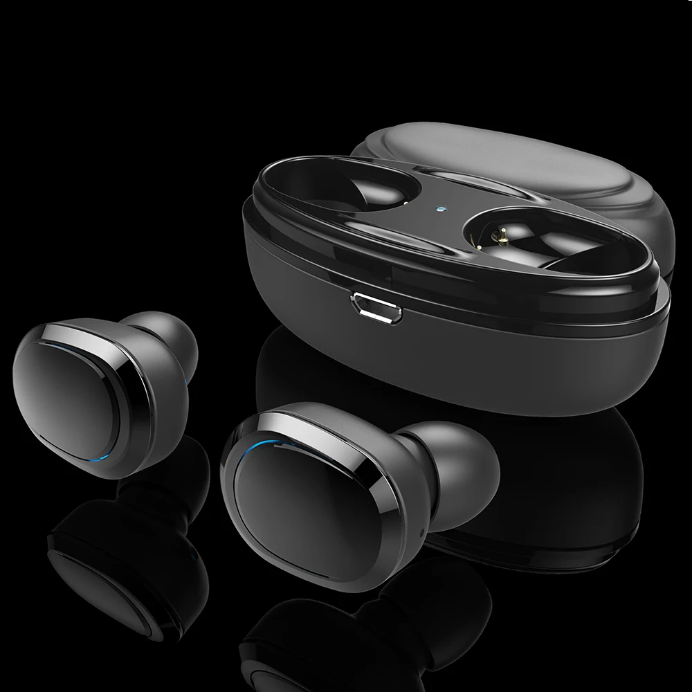 Excelvan T12 Wireless Earbuds Mini Bluetooth In-ear Earphones Dual Stereo Sweatproof Built-in Mic with Charging Box | Электроника