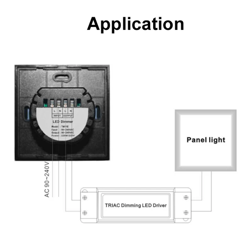 

Touch Switch Control Led Dimmer 220v 110v EU Standard AC 110V 220 V Led Dimmer Touch Dimmer for Led Lamp 220v Light