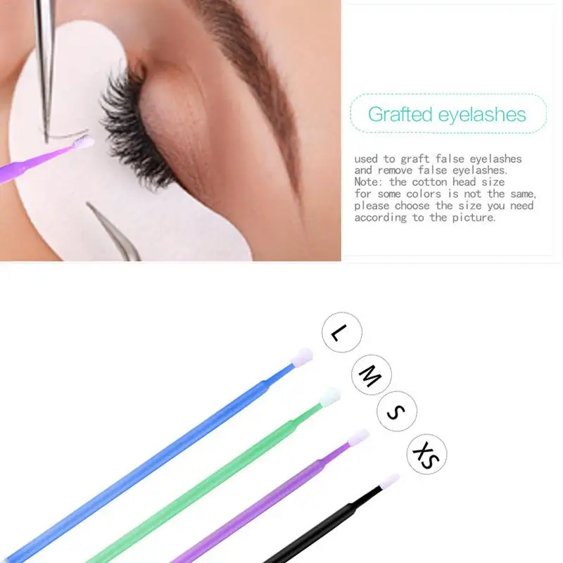 Щёточки для наращивания ресниц MicroBrush одноразовые щёточки щётки коррекции Micro Brush