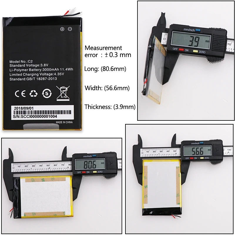 DyGod 3000mAh For Homtom C2 Extreme Replacement Battery Bateria Batterie Cell Mobile Phone Batteries with Tools | Мобильные телефоны