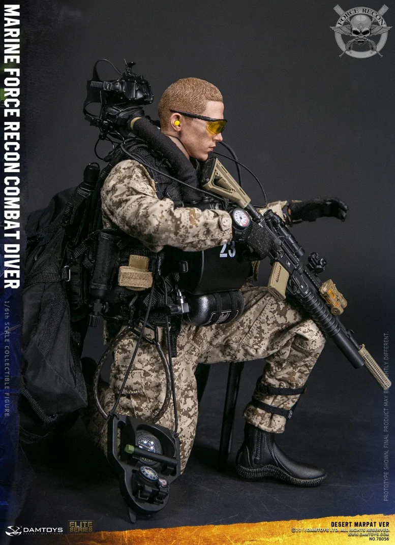 DAMTOYS плотины 1/6 78056 морской пехоты США RECON COMBAT DIVER пустыни MARPAT VER 12 дюймов