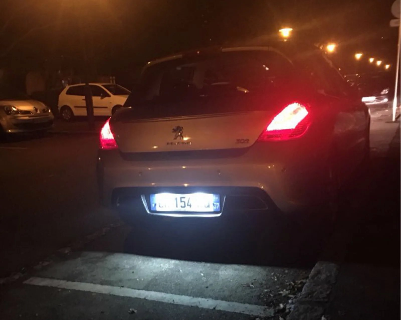 Светодиодный светильник ANGRONG для номерного знака Peugeot 307 308 406 407 508 3008 2x15 Вт |