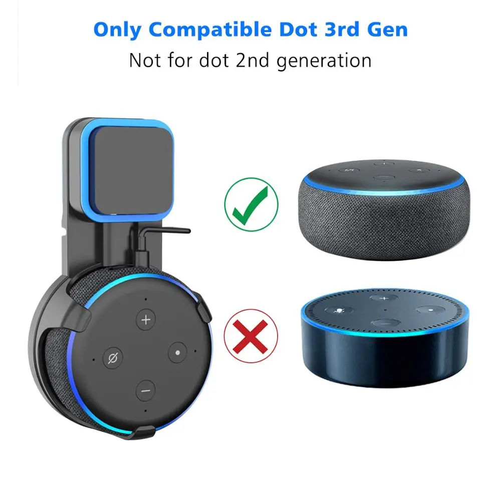 100% оригинальное настенное крепление и устройство для намотки кабеля Amazon Echo Dot