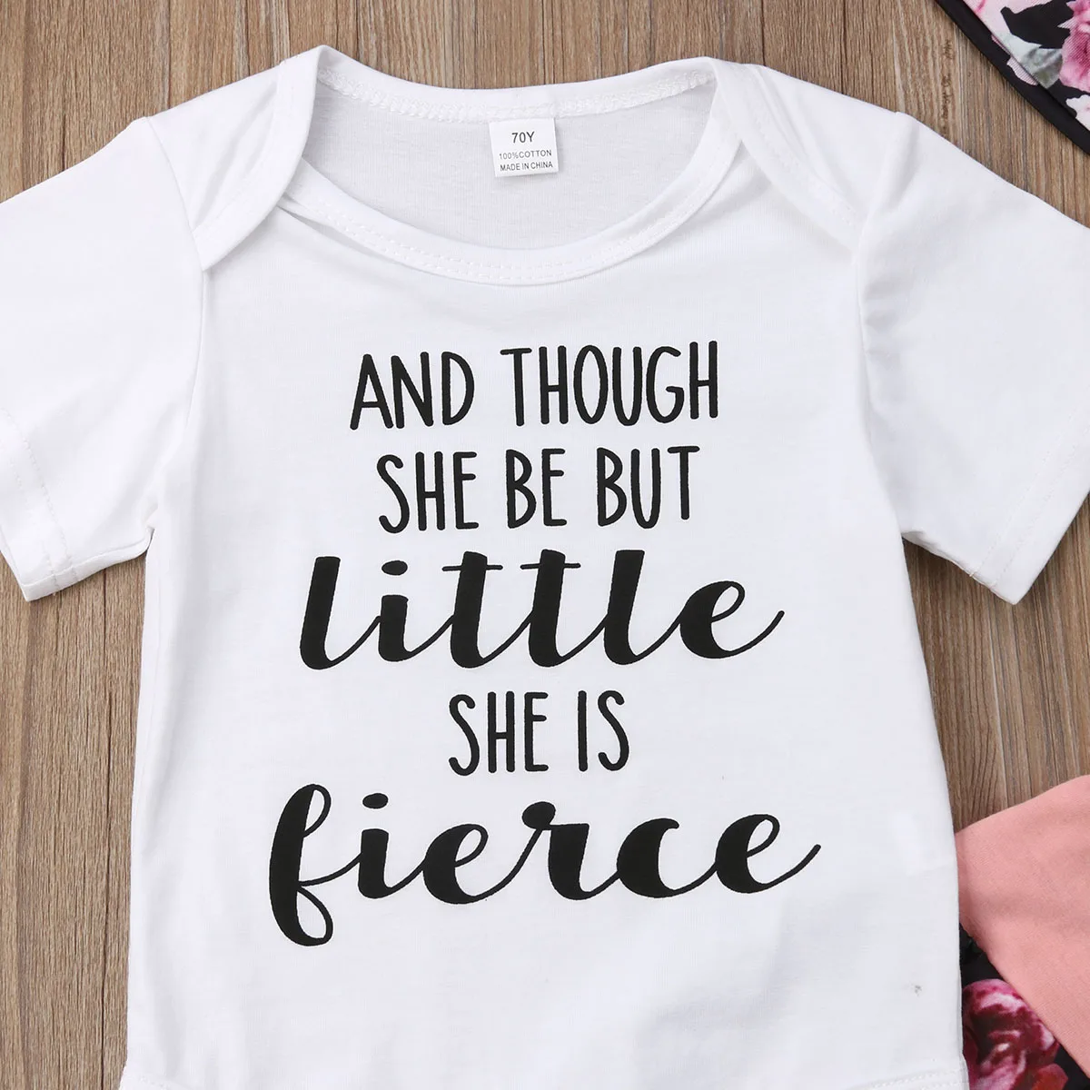 Хлопковый боди с коротким рукавом и надписью для новорожденных девочек 0-18