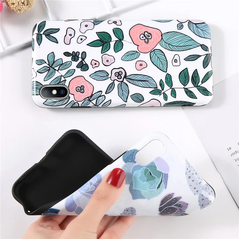 Lovebay Phone Case For iPhone 6 6s 7 8 Plus X XR XS Max Fashion Beautiful Daisy Flower Floral Soft TPU Fundas |