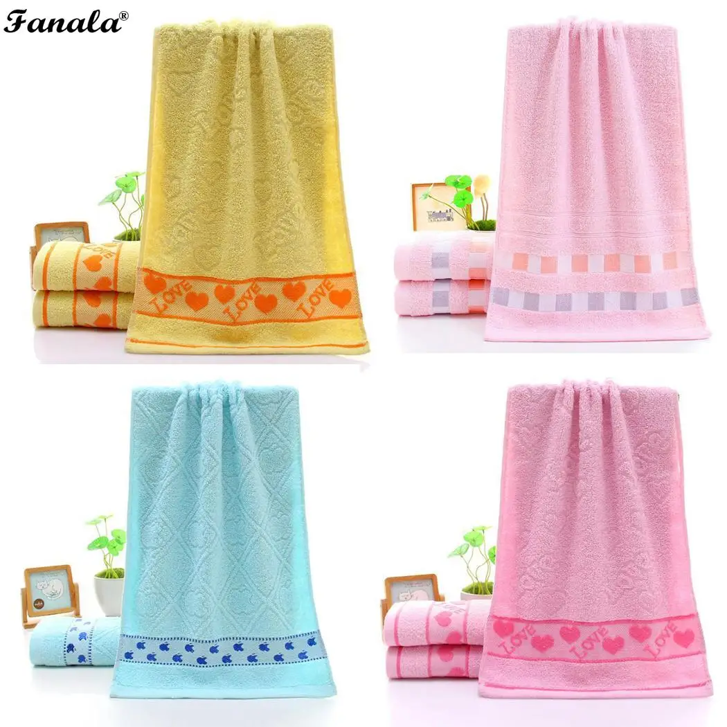 Soft Cotton Face Towel Thickened Strong Home Modern Absorbent Rectangle Stripe General Jacquard Random | Дом и сад