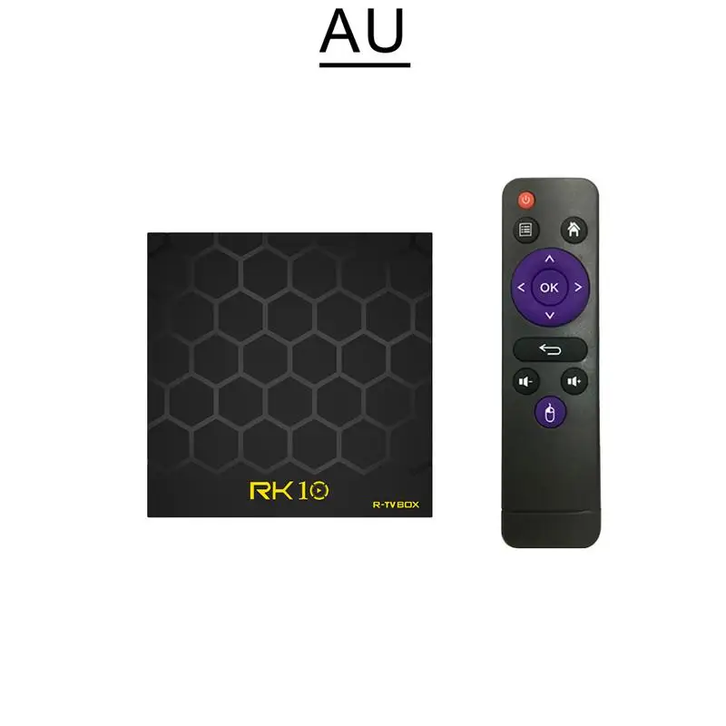 R tv BOX RK10 сетевой плеер RK3328 четырехъядерный A53 Android 7 1 Smart Box 2G + 16G voiccontrol пульт