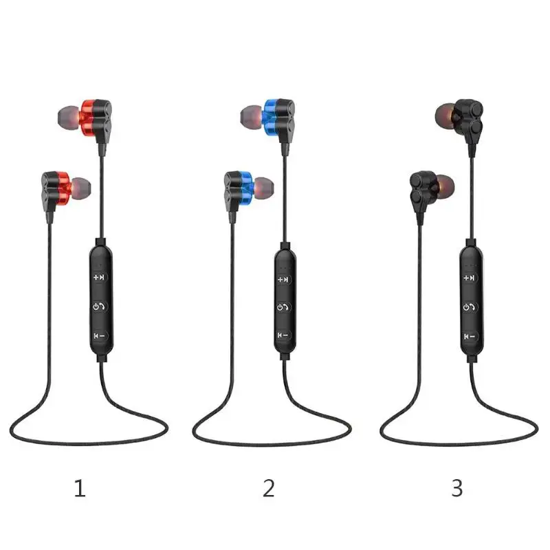 WY S12 беспроводной Bluetooth наушники вкладыши двойной подвижная катушка гарнитура с