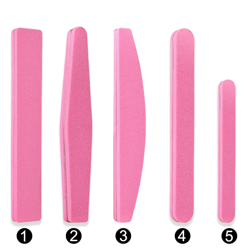Двусторонняя ручка из нержавеющей стали наждачная бумага для маникюра пилка