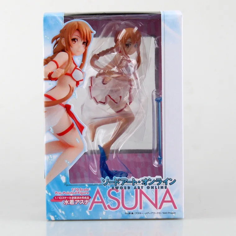Меч искусство онлайн Asuna если мультяшная фигурка японская аниме модель
