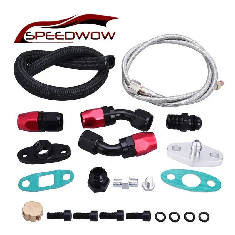 SPEEDWOW турбо линия подачи масла комплект обратного слива и для T3 T4 T04e T60 T61 T70