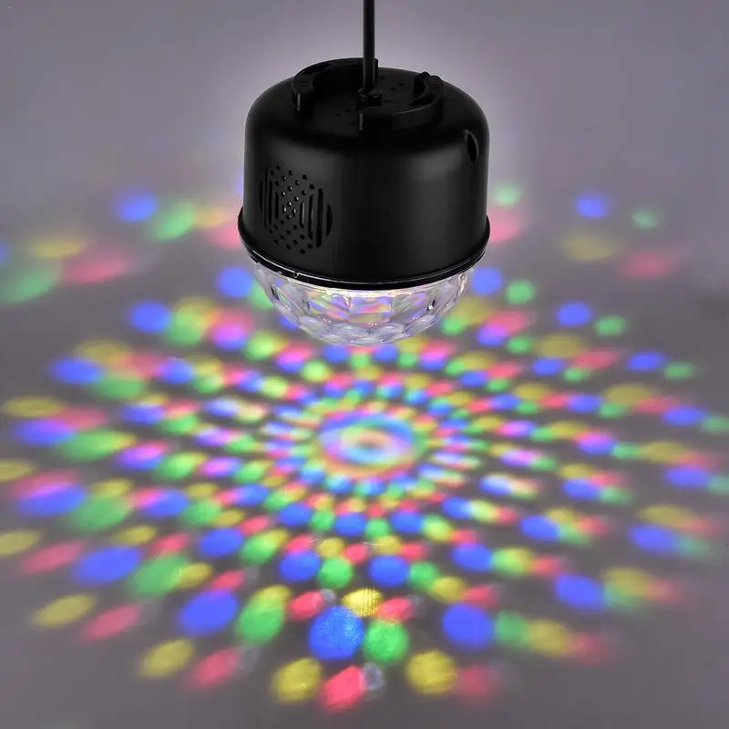 3 режима музыка в формате MP3 разноцветный мини RGB Хрустальный сценический свет с