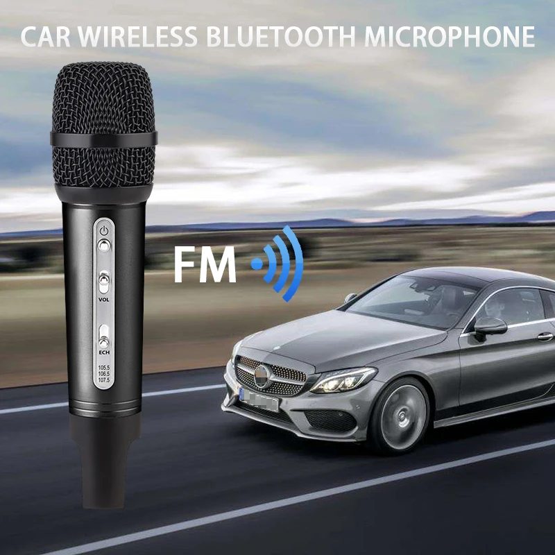 Проводной автомобильный радиомикрофон Bluetooth беспроводной караоке
