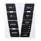 Матовые черные автомобильные наклейки, кнопка рулевого колеса автомобиля, ремонт, наклейки, Набор наклеек для VW для Volkswagen Touareg 2004-2009