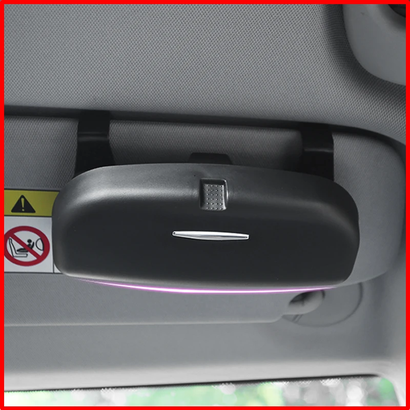 

A Little Change Glasses Case Organizer Box Sunglasses Holder Storage Pockets for Ford Focus Fiesta Ecosport Everest Mondeo Kuga