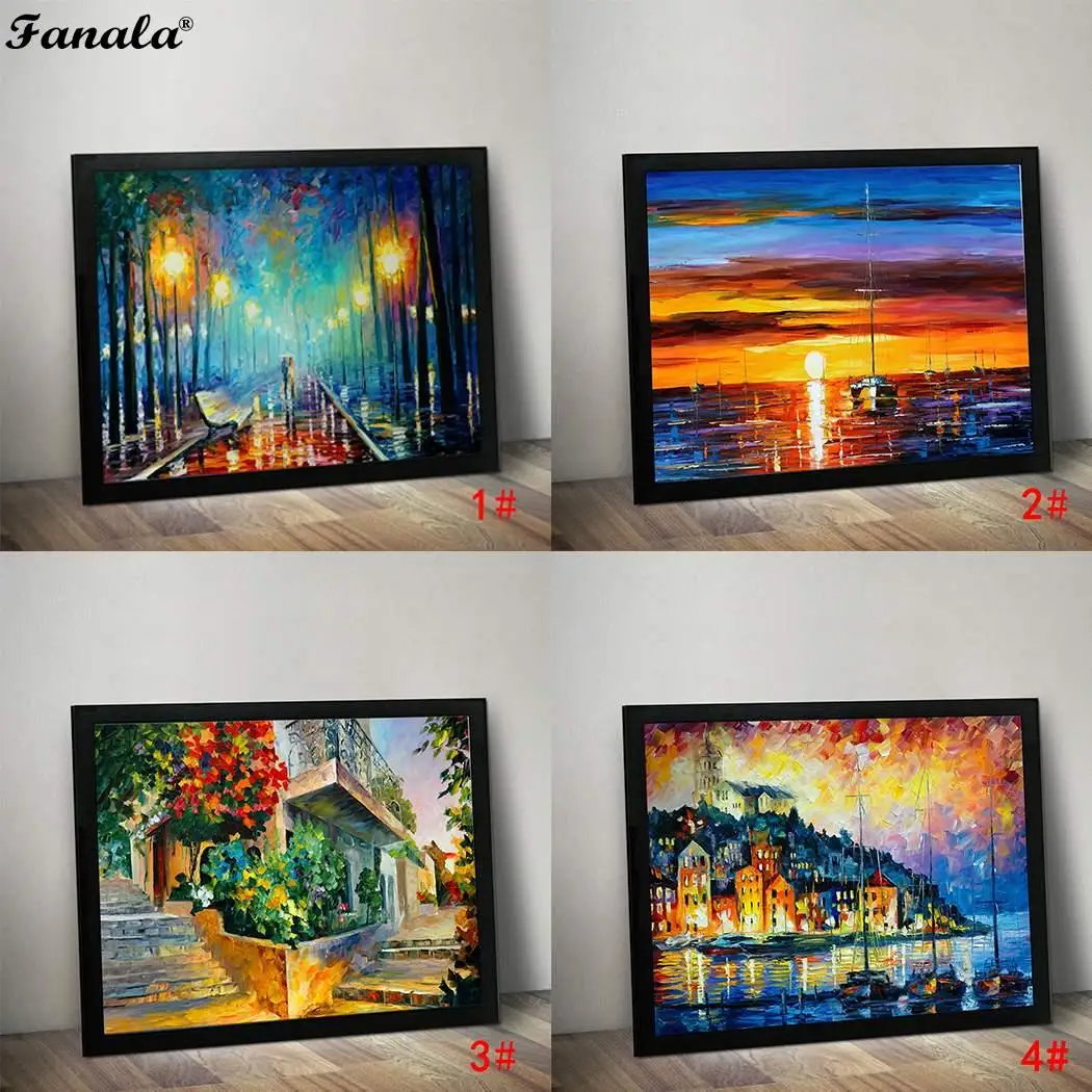 Красивые Безрамные Картины красочная имитация масляной живописи украшения для