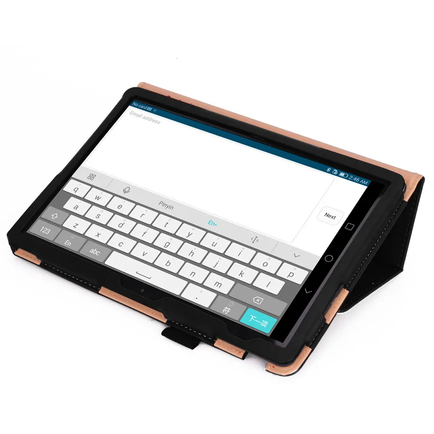 Чехол для Huawei MediaPad T5 10 AGS2 W09/L09/L03/W19 1 дюйма умный чехол планшета с ремешком на руку +