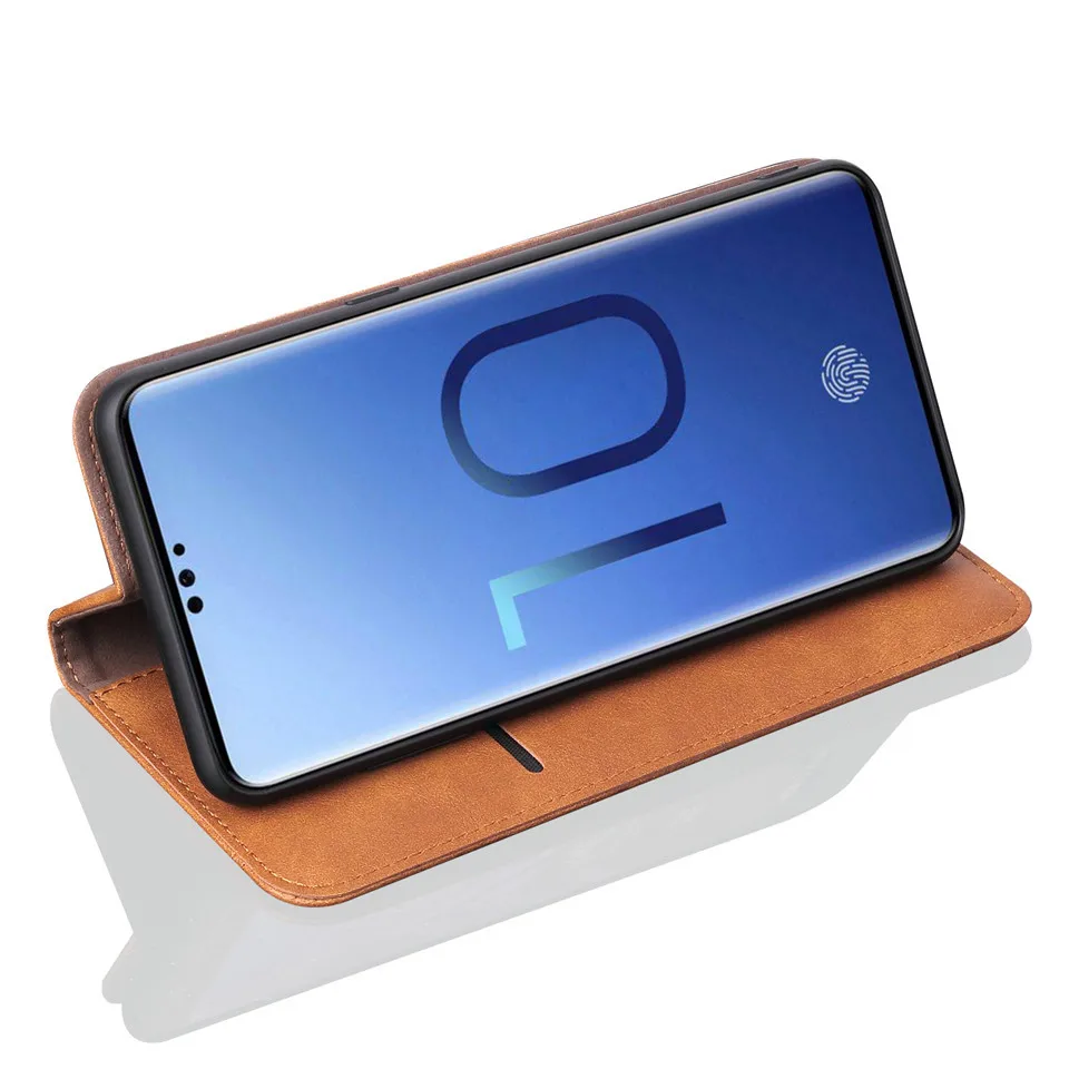S10-книжка на магнитной застежке из натуральной кожи для samsung Galaxy S10 рlus Lite