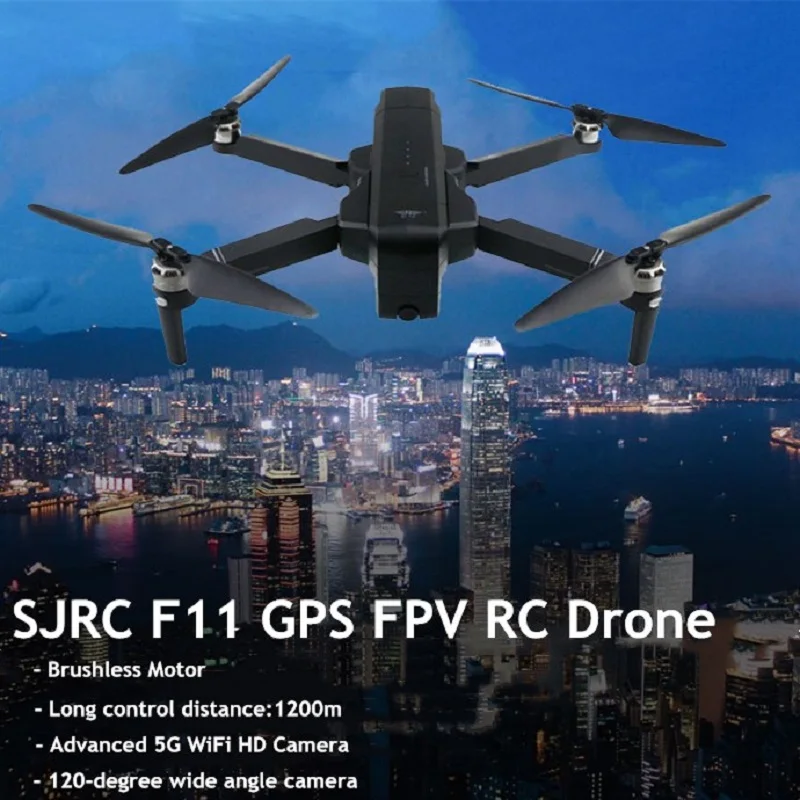 Дрон SJRC F11 GPS бесщеточный с камерой 1080P|Радиоуправляемые вертолеты| |