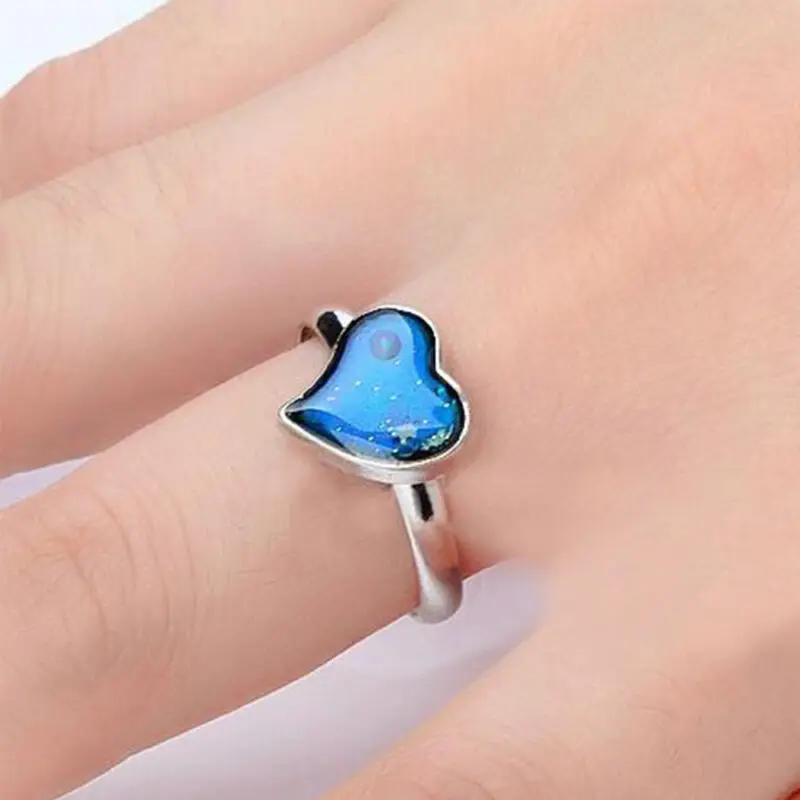 

Fashion Color Change Kids Adult Magic Mood Ring Heart Shape Rings Feeling / Emotion Temperature Ring Jewelry