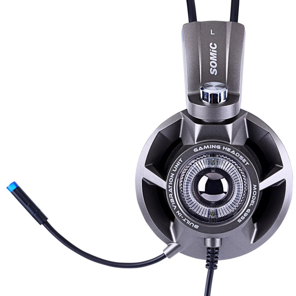 Somic G955 7 1 канала Стерео оголовье наушников Электрический конкурс игровая