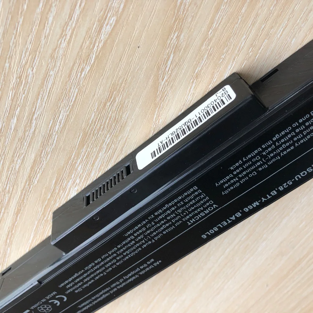Ноутбук Батарея для MSI BTY M66 SQU 528 M655 M660 M662 M670 M677 CR400 PR600 PR620 GX400 GX600 GX610|battery for msi|new laptop