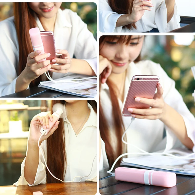 Портативный карманный мини вентилятор компактный для помады Usb зарядка уличный |