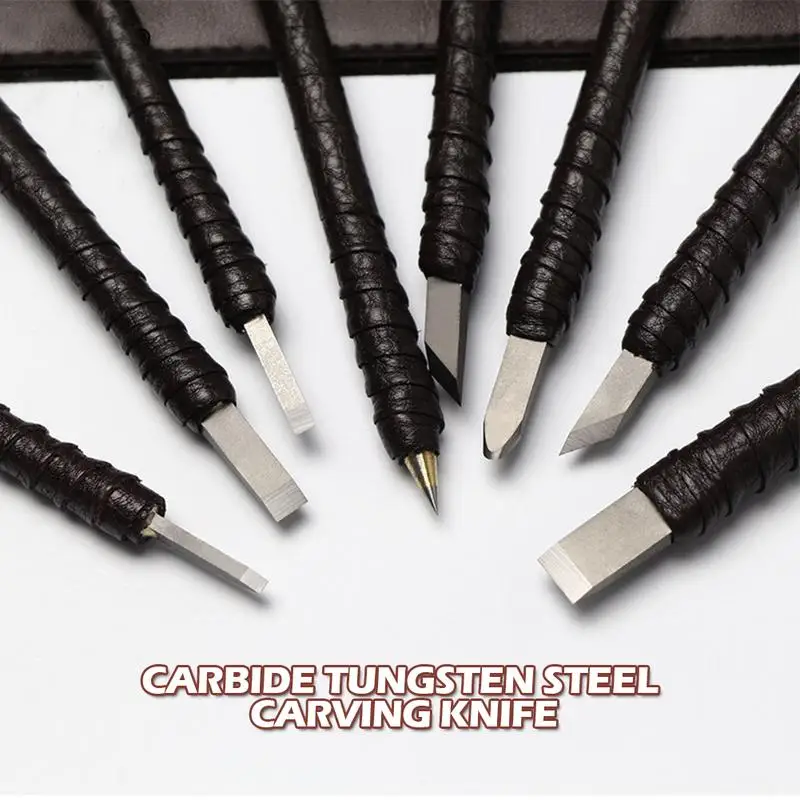 Tungsten Carving Pen Set Graver Lettering Engraving Tool Leather Durable High Hardness Wear Heat Corrosion Resistance Strength | Дом и сад