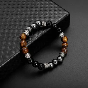 Bracelet Slimming Natural Magnetic Hematite Stone Weight Loss Fat Burning Anti Cellulite Man Woman T in Pakistan