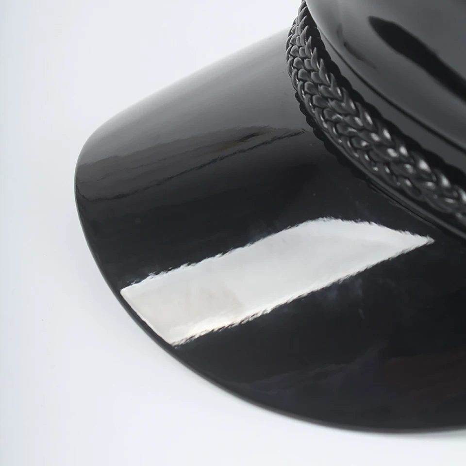 Унисекс Женская Кепка из искусственной кожи темно синяя кепка Snapback уличная