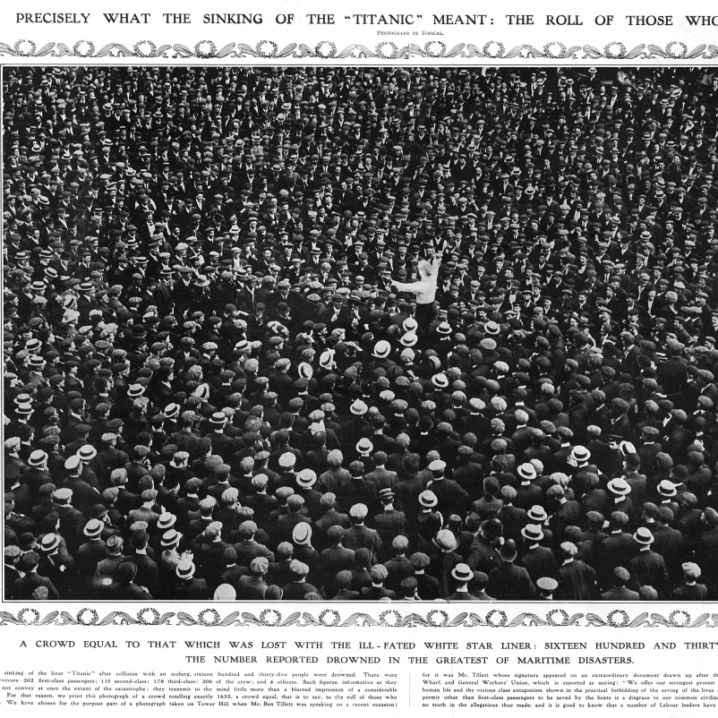Титаник именно то что означает тонущий плакат печать на Illustrated London News Ltdmary Evans