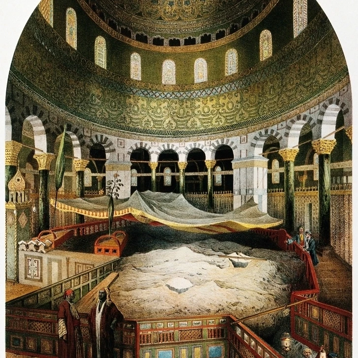 Dome of the Rock Jerusalem 1862 постер печать от Science Source (18x24) | Дом и сад