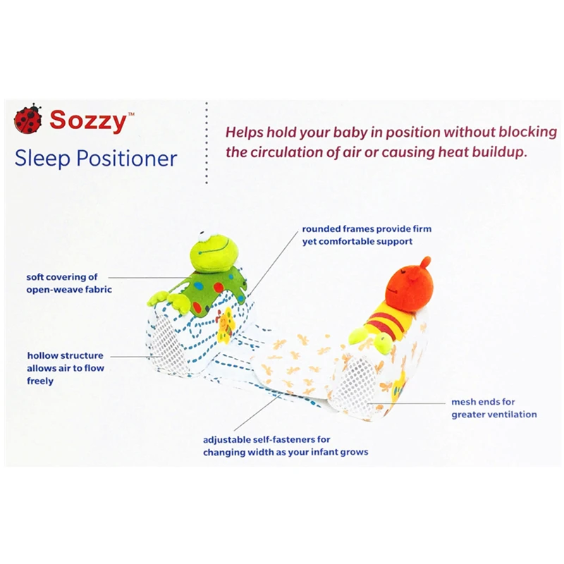 Sozzy Baby Sleep Snugly Safely Pillow Anti-Roll Infant Newborn Toddler Nursing Lion Giraffe Figure | Мать и ребенок