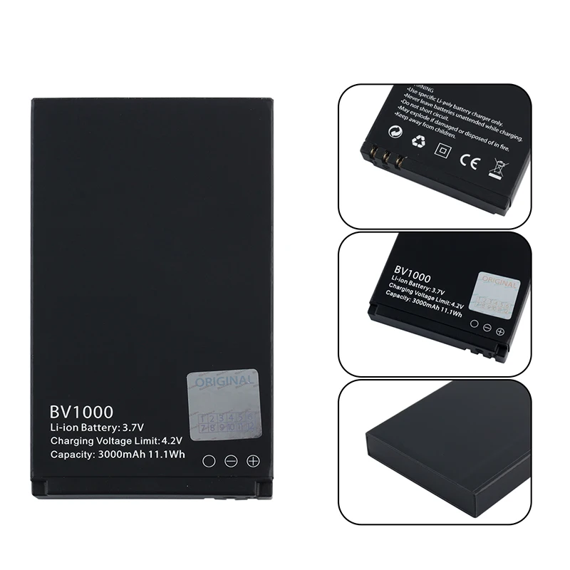 Ocolor для Blackview BV1000 батарея 3000 mAh Запасной запасной высокомощный Аккумулятор Bateria в
