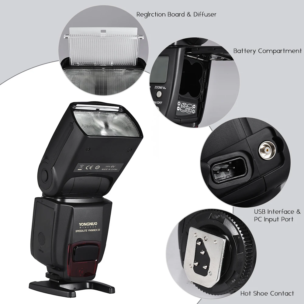 Беспроводная TTL вспышка YONGNUO YN565 EX YN565EX III для камеры Nikon DSLR GN58 высокоскоростная