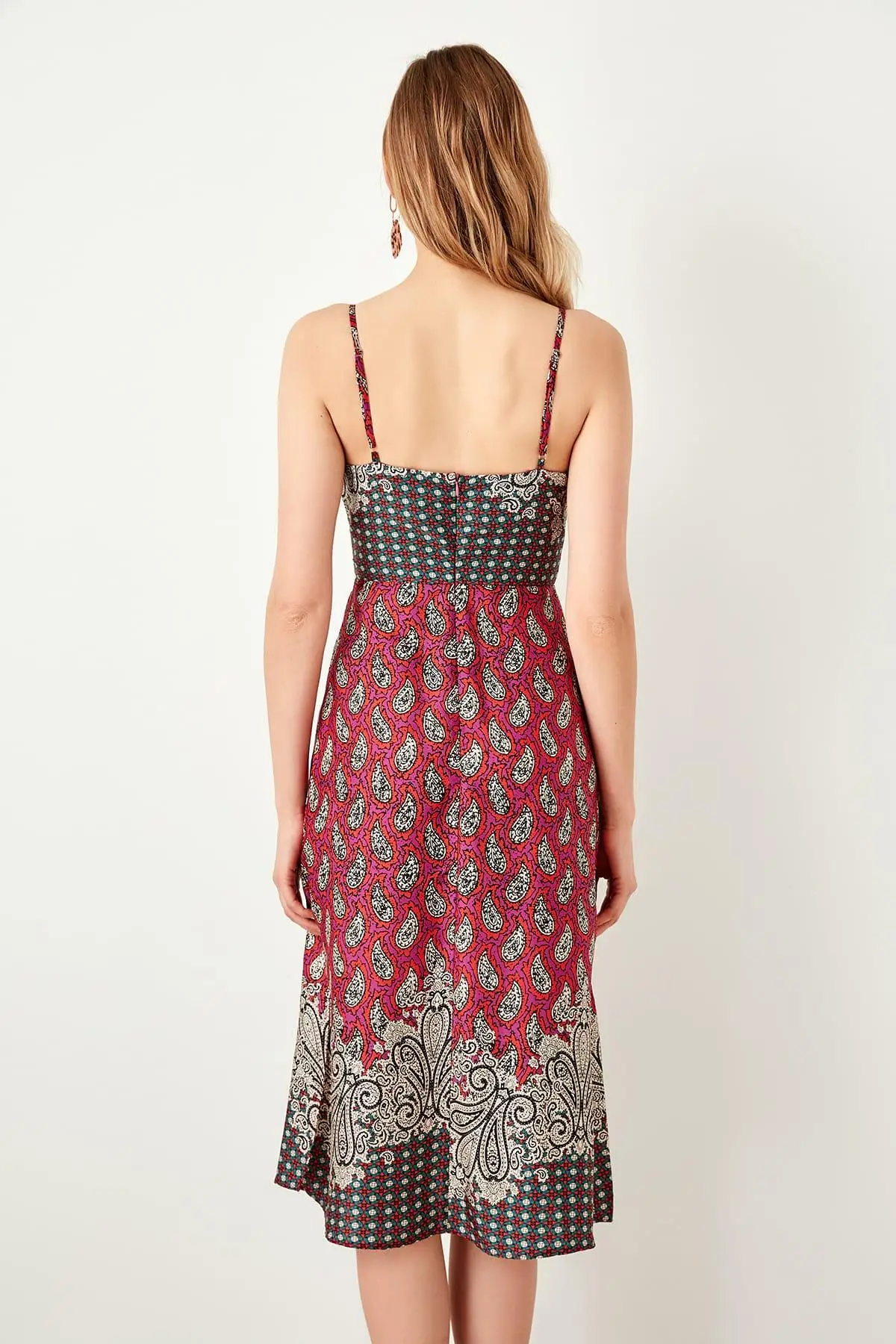 Trendyol/платье с разноцветными бретельками TWOSS19LJ0255|Женские платья| |