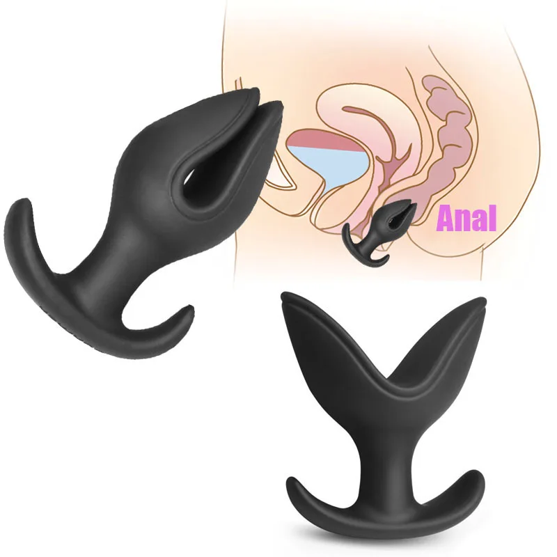 Silicone V Type Opening Anal Plug Anus Dilator Buttplug Prostate Massager G-spot Masturbation Stimulator Sex Toys for Woman | Красота и