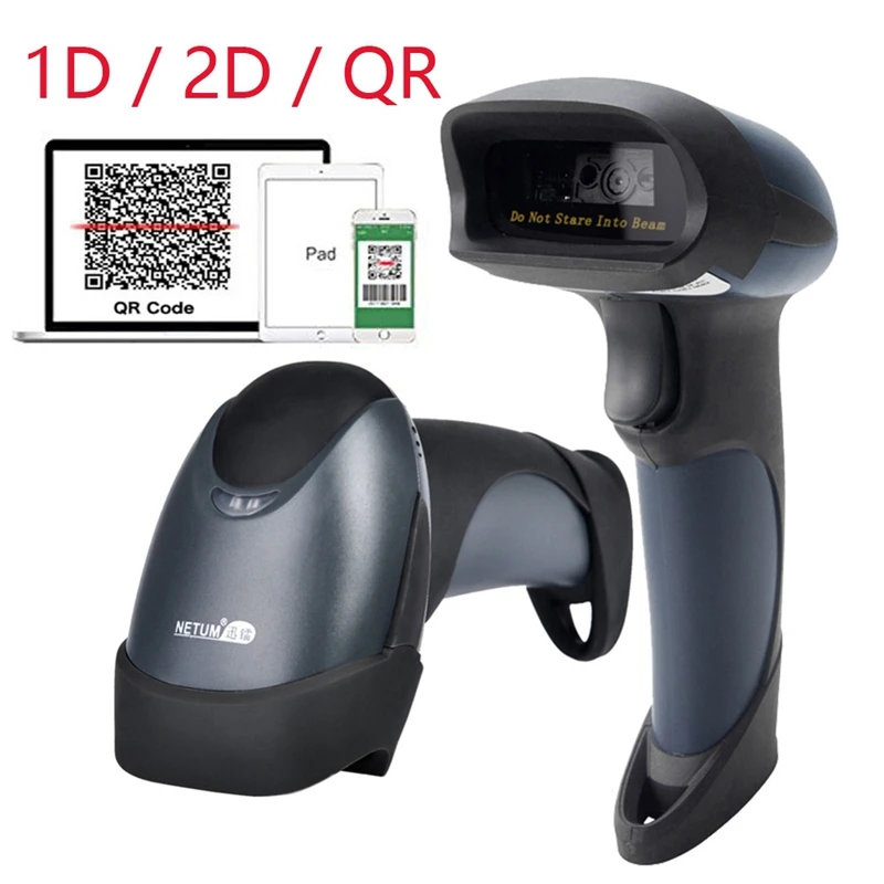 Netum M5 Usb портативный 2D считыватель штрих кодов компьютер Мобильный экран оплаты 1D