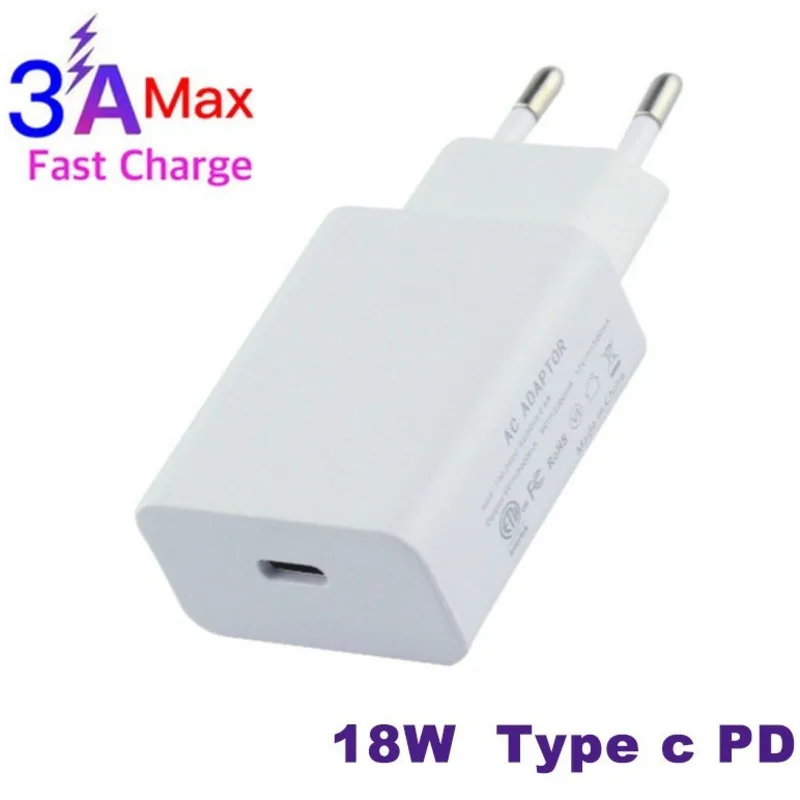 PD USB C зарядное устройство адаптер для Apple iPhone Xr X Xs Max 8 Plus iPad 18 Вт Usb c usb Тип Быстрая