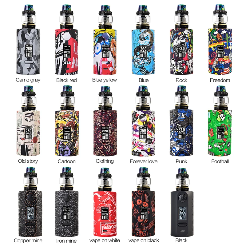 Набор электронных сигарет Vapor Storm Storm230 Puma 200W TC Box Mod без аккумулятора 18650 с OLED-экраном и атомайзером Hawk Tank Vape.